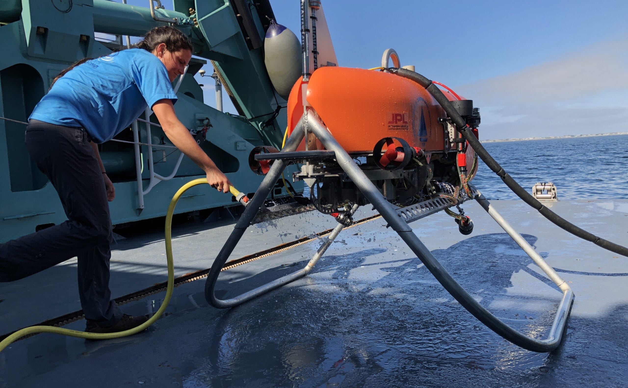 NASA Tests Cellphone-Sized Underwater Robots for Future Ocean World Missions