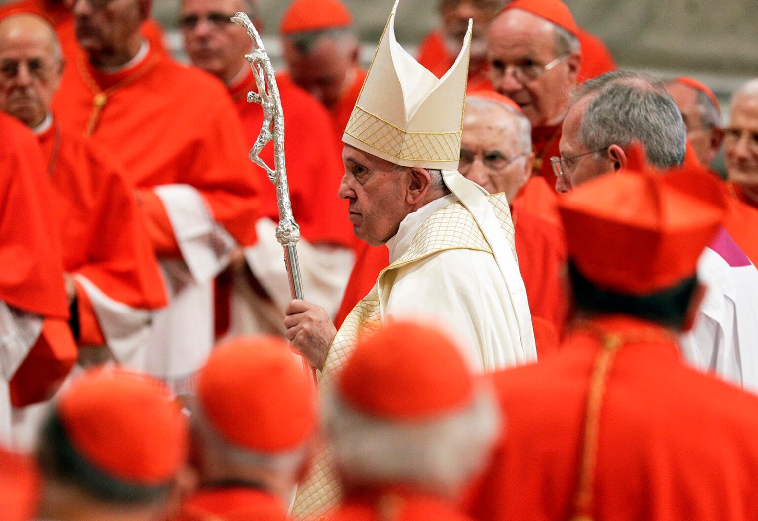 Pope Francis Conducts Ceremony for New Cardinals Amid Visible Injury
