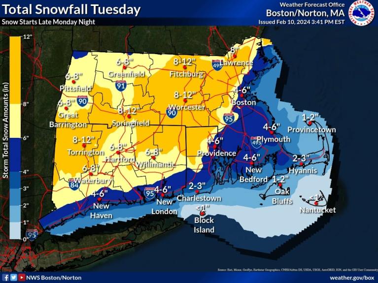 Massachusetts Residents Prepare for Heavy Snow as Winter Storm Approaches