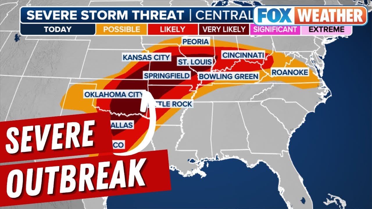 Severe Tornado Outbreak and Flooding Threatens Central United States
