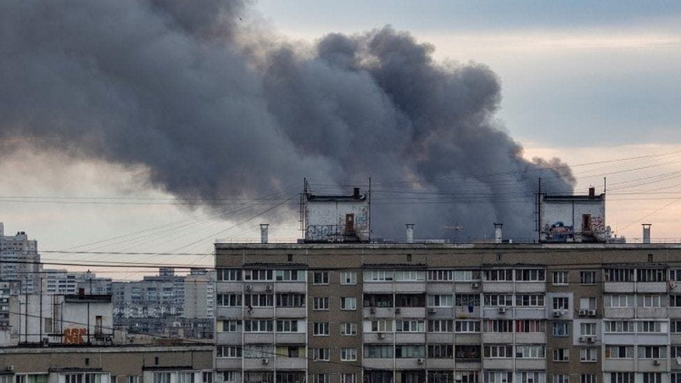 Kyiv Attack Causes Smoke Crisis; Maternity Hospital in Odessa Affected